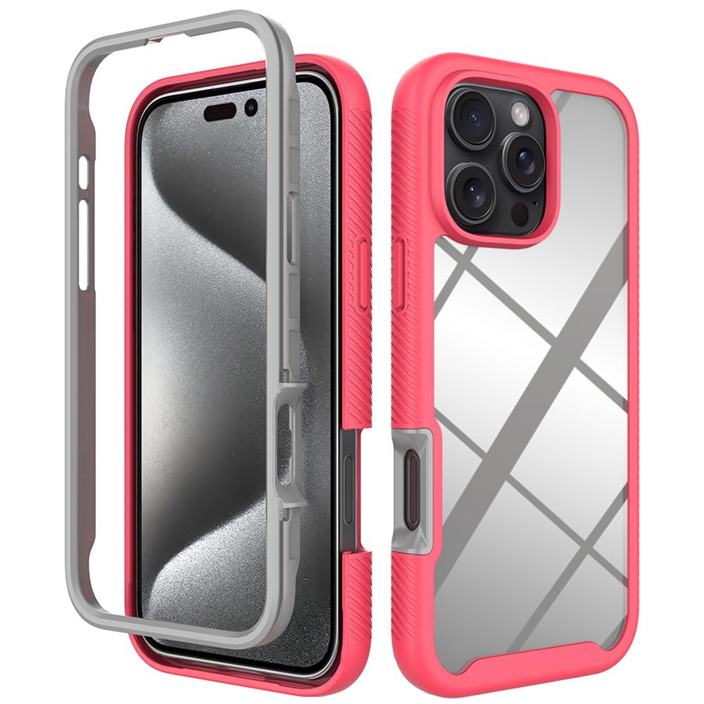 For iPhone 16 Pro Max Case Anti-Drop 2-in-1 PC+TPU Phone Cover