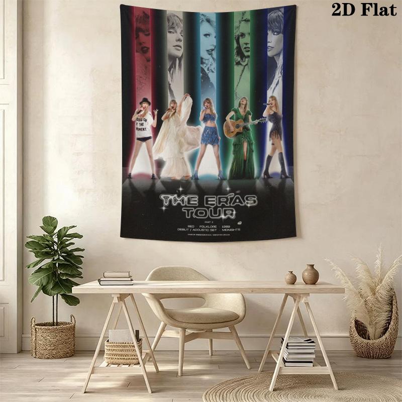 Taylor Swift Taylor'S Version Tapestry Wallmounted Background Cloth Home Decor Homestay Soft Decoration Tapestry Wall Decoration