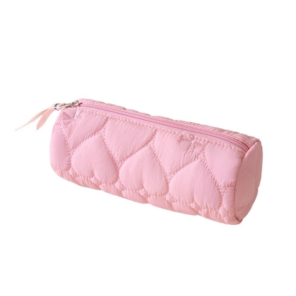Large Capacity Pencil Case Love Bowknot Design Pencil Box New Makeup Brush Organizer  for Students