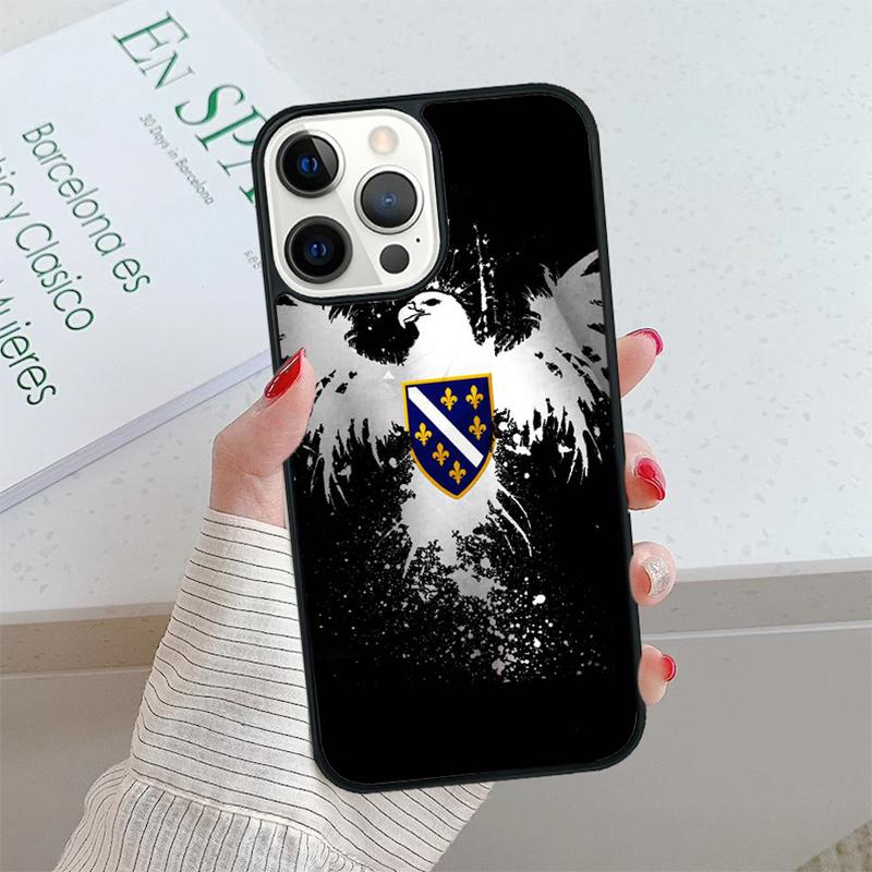 Bosna i Hercegovina Heart Phone Case cover For iPhone 17 Air 15 16 16e 14 13 12 11 Pro Max Coque For Apple PLUS fundas