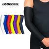 Loogdeel 1 шт. Баскетбольный нарукавник, защита от УФ-излучения, поддержка локтя для бега, грелки для рук, налокотник для фитнеса