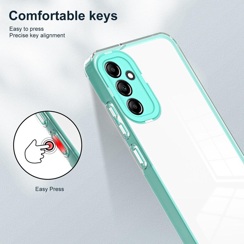 KEYSION Противоударный защитный прозрачный чехол для Samsung M54 5G M14 F54 A25, прозрачный ТПУ + ПК 2 в 1, задняя крышка для телефона Galaxy S23 FE