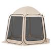 Screen House Tent, 3030 x 2650 x 2300 mm, 4-8 Person Pop Up Screen Tent with Extended Awning, Portable Screened in Canopy with Carry Bag, Netting
