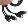 USB 2.0 TypeA Male на Micro USB Male Адаптер Разветвитель Кабель USB на MicroUSB Конвертер Зарядный Шнур 1 на 4 Разветвитель