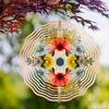 10 Inch Metal Wind Spinner Garden Decor Hanging Wind Chime for Outdoor Balcony Patio 360 Degree Hook No Electricity Needed Seasonal Art