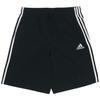 3-Stripes Letter Fit Mid-Waist Drawstring With Side Pockets Straight Casual Shorts Men Bottoms Black GL0022
