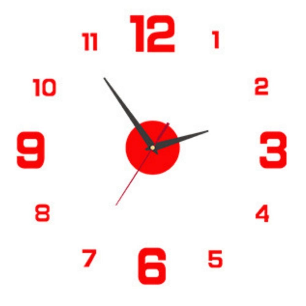Creative Frameless Wall Clock Wall Mechanism DIY Night light Arrows Decal Wall Decoration Home Silent Clock Living Room Office