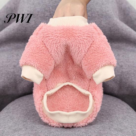 Elastic Pet Clothes Cartoon Fruit Embroidery Pattern Keep Warmth Close Fitting Good Elasticity Dogs Sweater for Winter Two-leg
