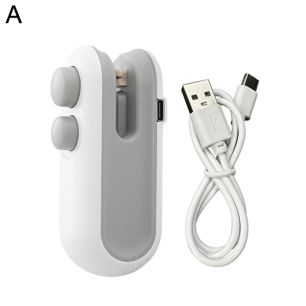 Мини-запайщик портативный магнитный мини-запайщик пакетов с резаком перезаряжаемый для закусок продуктов вакуумный термозапайщик повторно запаивающий