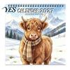 Practical Home Office Supplies Funny Animal Wall Calendar 2027, 12 Months Jan. to Dec., Spiral Bound Hanging Planner Calendar, Monthly with