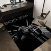 1 шт. Bon Jovi Домашний Офис, Прочный Полиэстеровый Коврик для Пола с Легким, Декор для Офиса, Городской Стиль, Нескользящая Основа, Высококачественная Ткань