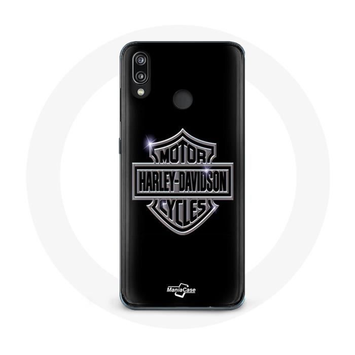 Coque pour Huawei P20 Lite - Harley Davidson - Souple - Noir - Protection - Mixte