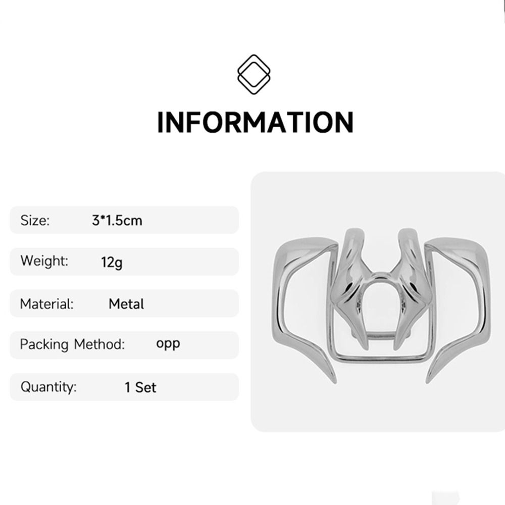 Аксессуары Ювелирные изделия для лица Готические подарки Кольцо для губ Металлическое кольцо для губ Без пирсинга Зажим для губ Зуб зверя