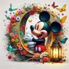 Disney Микки Маус Алмазная Живопись Буквы Мультфильм Алмазная Мозаика Стразы Картинки Минни Вышивка Цветок Настенное Украшение