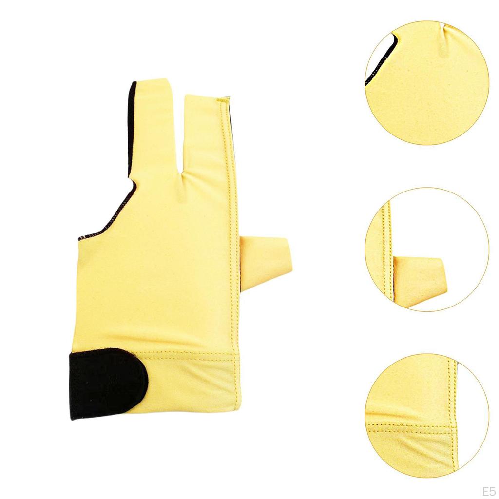 3 пальца бильярдные перчатки эластичный противоскользящий кий для снукера для практики игры