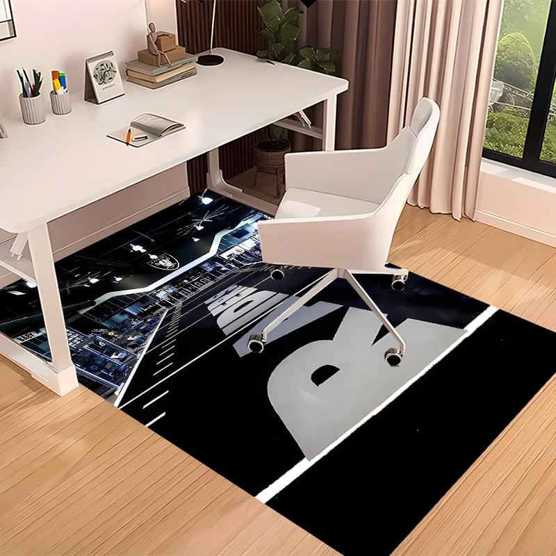 Las Vegas Raiders Printed Absorbent Washable Carpet, Non-Slip Bathroom Mats, Kitchen Rugs, Yoga Mat,Living Room Entrance, Camping Picnic Rugs