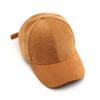 Autumn and winter corduroy solid color light board curved brim cap tide outdoor sports warm baseball cap
