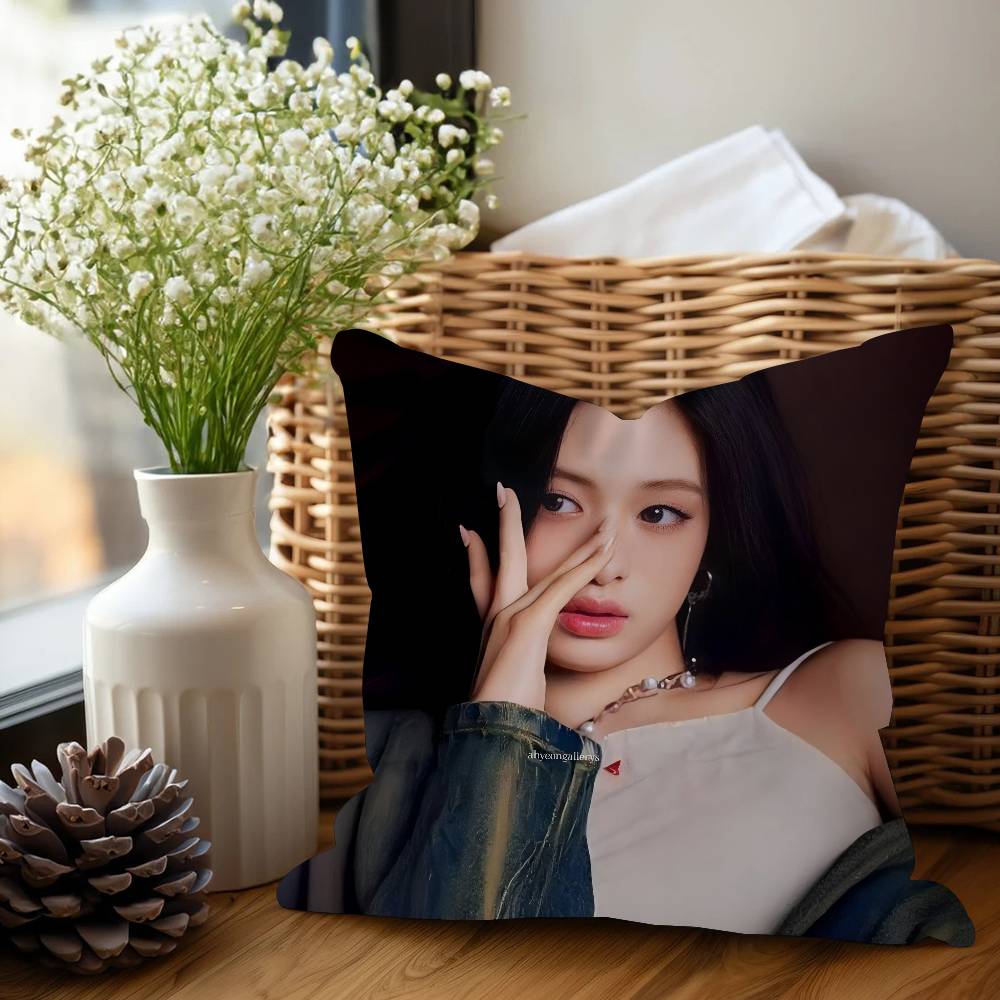 Певец A-AHYEON Наволочка для подушки Чехол для подушки Обивка Диван Декоративная подушка Домашний декор Наволочка