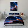 Fox and starry sky. Bedding sets Duvet cover sets Duvet covers Pillowcases(1*Duvet Cover 2*Pillowcases without duvet insert)