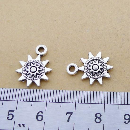 A5828 Античное Серебро Подсолнух Сплав Винтажные DIY Аксессуары для Украшений, 200 Штук, 1 Грамм