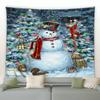 Snowman Christmas Tree Tapestry Christmas Wall Decor Background Fabric Home Decor Christmas Tapestry Tapeçaria De Natal