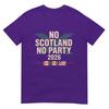 No Scotland No Party 2026 With Flags TShirt