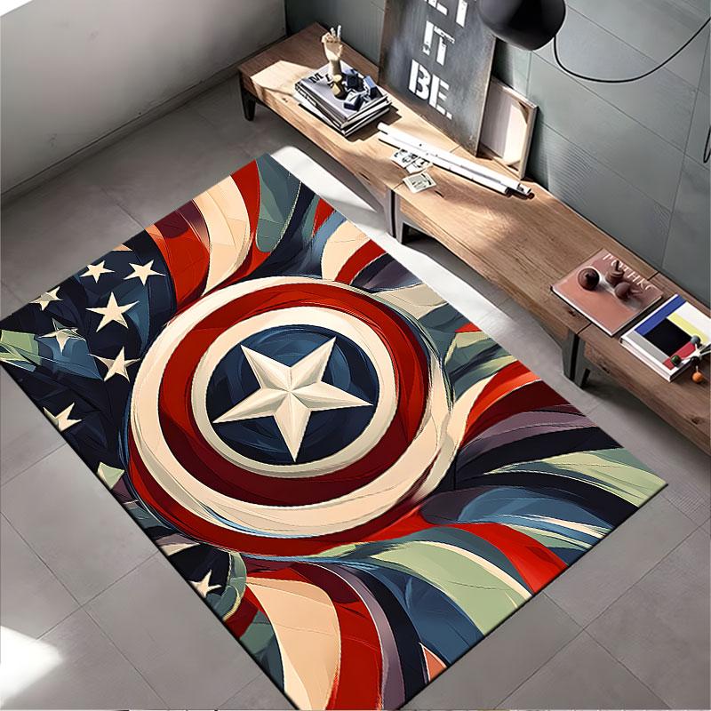 Captain Shield Star Carpet suitable as a non-slip mat for the living room or bedroom sofa