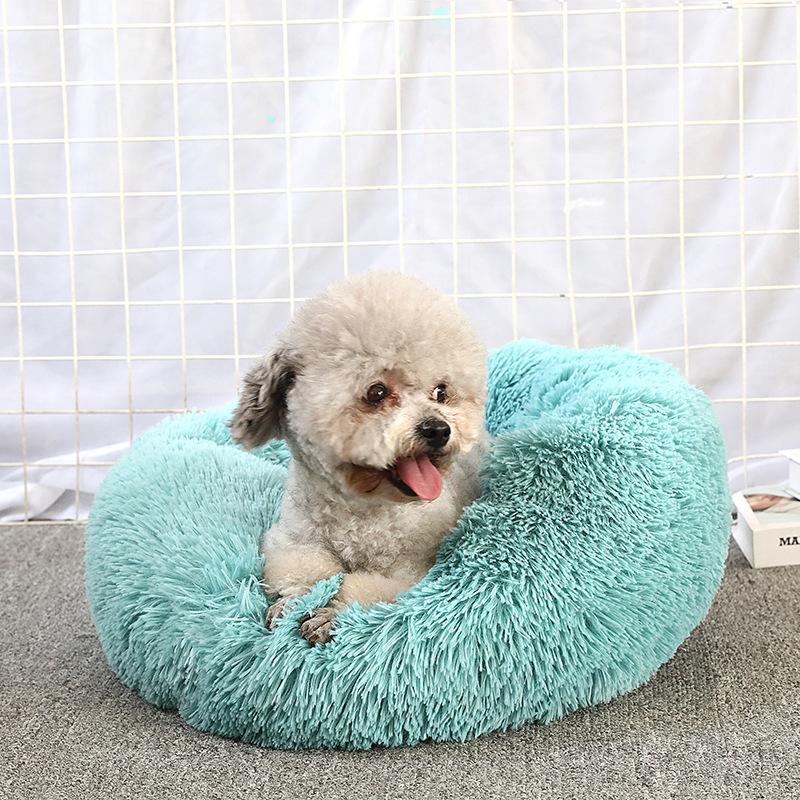 Doghouse Detachable Round Plush Pet Litter Cat Litter Warm Pet Supplies Dog Bed Pet Bed Pet Mat