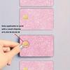 1PC/4PC Self-Adhesive Dubai-Inspired Transit Cards Skin Stylish Protection Crystal Frosted Starlight Powder Card Cover Luxurious