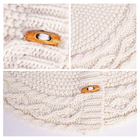 Юбка для рождественской елки, плетеный коврик для вязания елки, украшение для рождественской елки для праздничного домашнего декора, камина