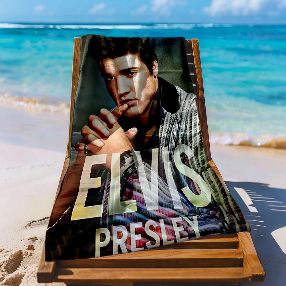 Elvis Beach Towel Super Soft Microfiber Quickdry Fabric Comfortable Lightweight Perfect For Traveling Yoga Camping And Swimming