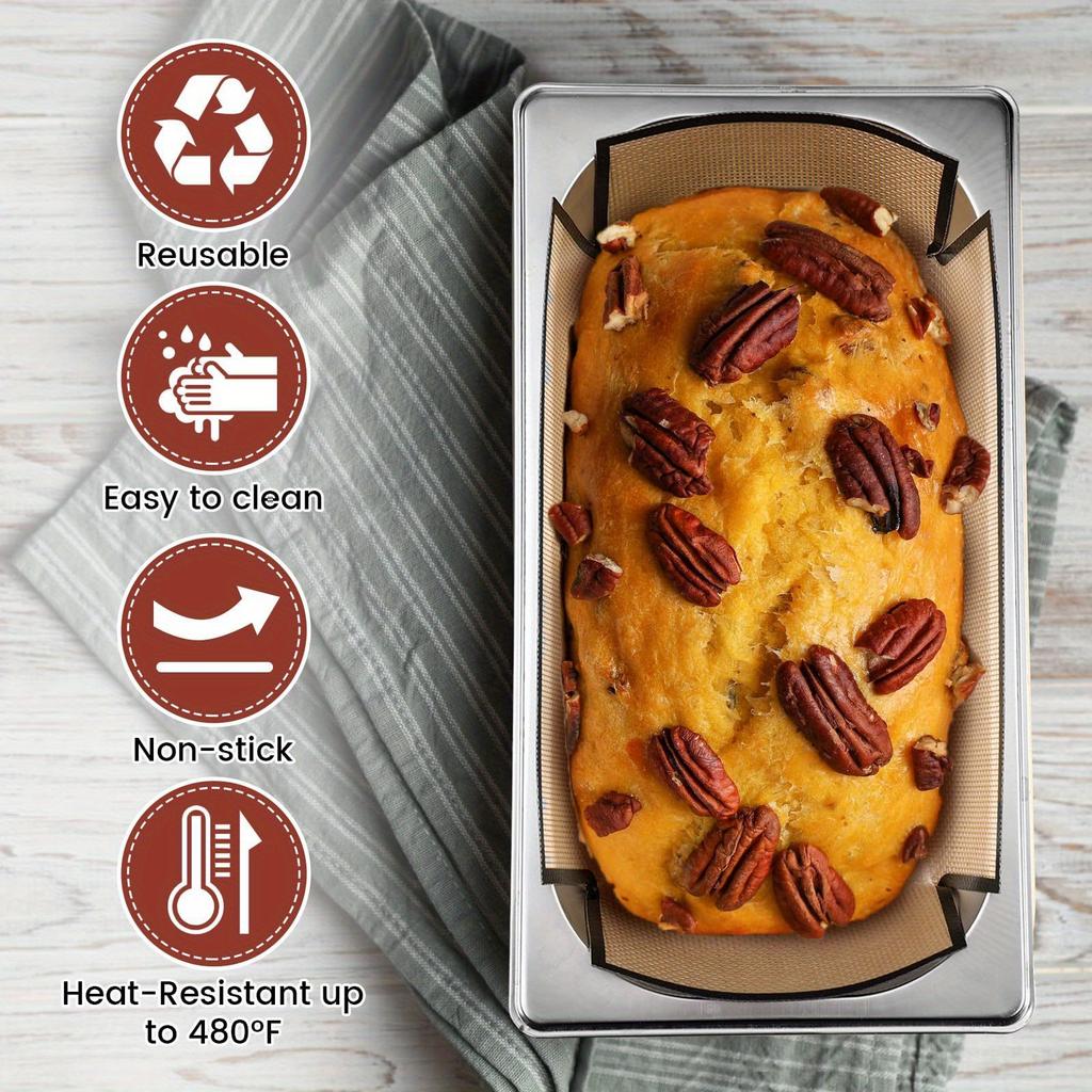 1/3 шт. Силиконовые вкладыши для формы для хлеба, антипригарный коврик для выпечки, пищевой, многоразовый, формы для хлеба с нескользящим краем, аксессуар для домашней выпечки