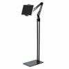 Elecom Tablet Stand Z Arm Type Floor Stand Compatible with 5-12.9 Inches Black TB-DSZARMFBK