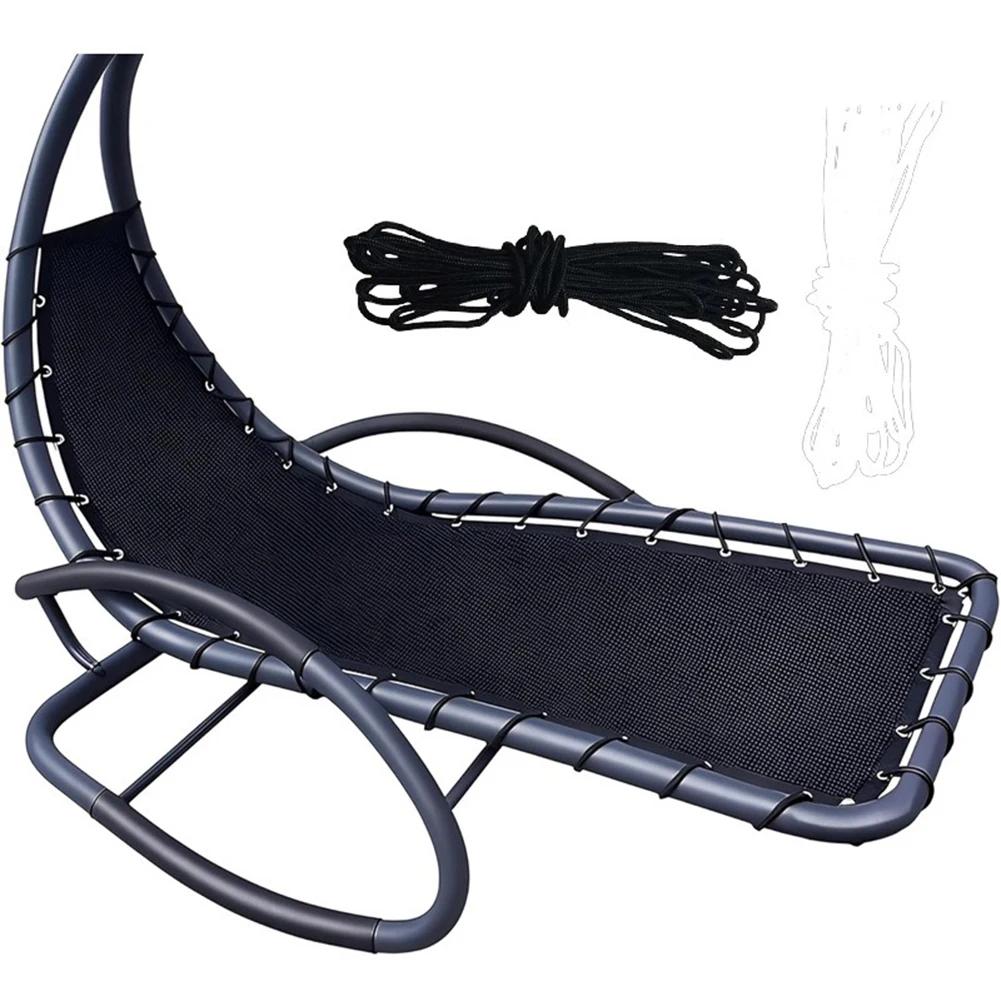 Черная сменная ткань для сиденья для тканевого подвесного кресла-качели Чехол для подвесного кресла-качели Улучшенный процесс легкой установки