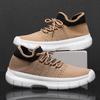 Men's shoes summer new fly-woven mesh breathable mesh shoes men's running thick-soled lightweight casual sports shoes