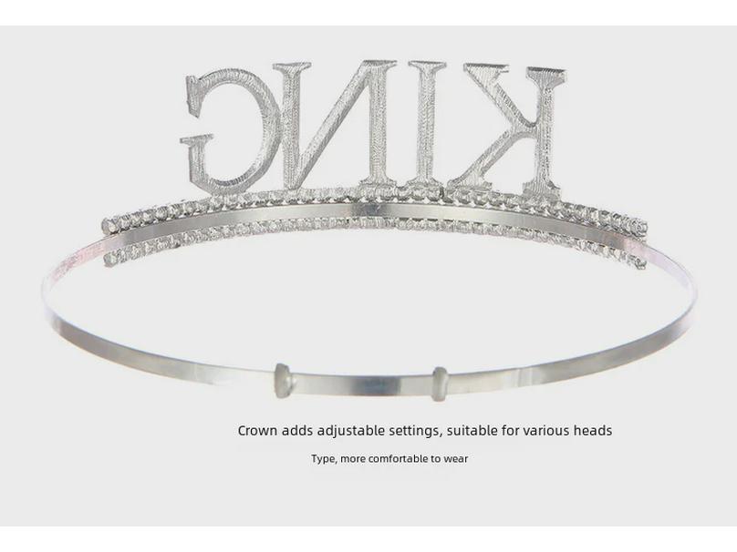 Мужской комплект из королевской короны и пояса на день рождения - праздничный головной убор для торта