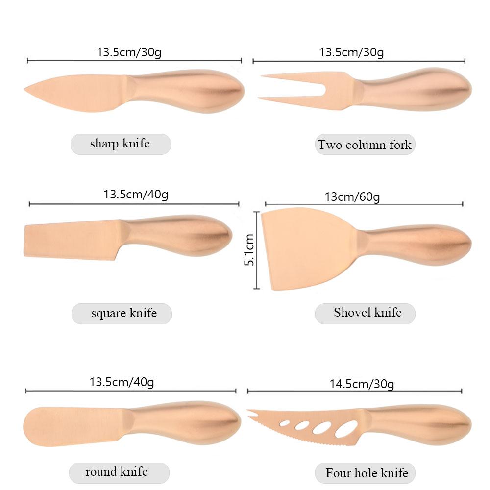 Premium Exquisite 4/6pc Cheese Slicer Cutter Knife Creative Sharp Knife Cheese Kitchen Tool Cake Spatula Butter Knife Cheese Set