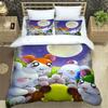 3D Printing Cartoon Lovely Hamtaro Bedding Set Duvet Cover Pillow Set Birthday Gift Boys Quilt Cover Bedding Home Textiles
