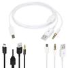 USB Charging Cord to Mini B Male &3.5mm Plugs Audio Cable Mini Usb Speaker Cable