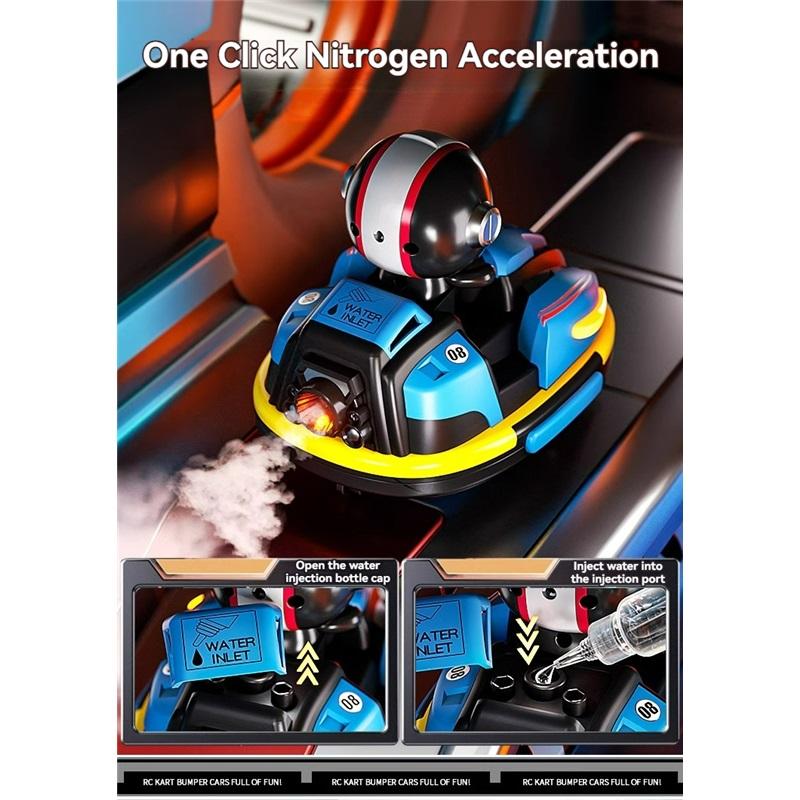 RC Battle Bumper Car Toy для малышей, мальчиков и девочек, катапультный робот, картинг, музыка, свет, RC Battle Game для детей, семейные сражения