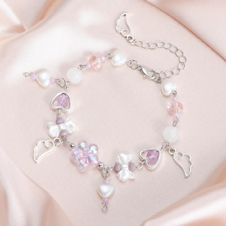 Цветочные браслеты-бантики для женщин, эстетичные, милые, ручные цепочки, праздничные украшения, подарок