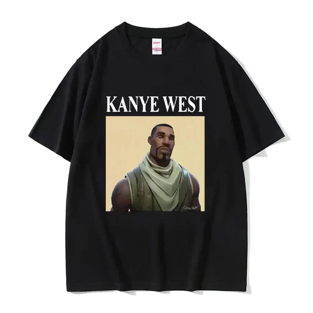 Camiseta divertida de Kanye West Meme para hombre y mujer, camisa de estilo Rap, Hip Hop, Vintage, de Unisexga corta, ropa de calle