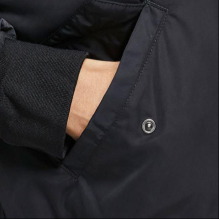 Jordan Solid Color Stand Collar Zip Jacket Women Jacket Black CW6449-010