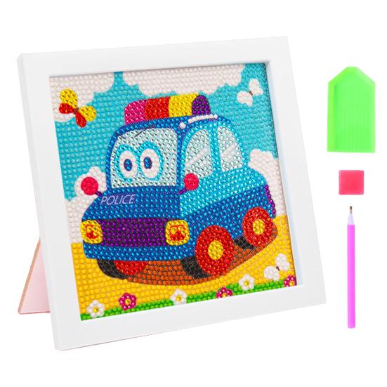 Полный комплект алмазной живописи с рамкой Яркий цвет Блестящая мультяшная тема DIY