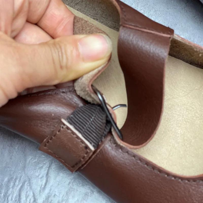 Модные кожаные туфли Мэри Джейн на плоской подошве в стиле ретро с пряжкой женские туфли принцессы студенческие кожаные туфли в японском корейском стиле