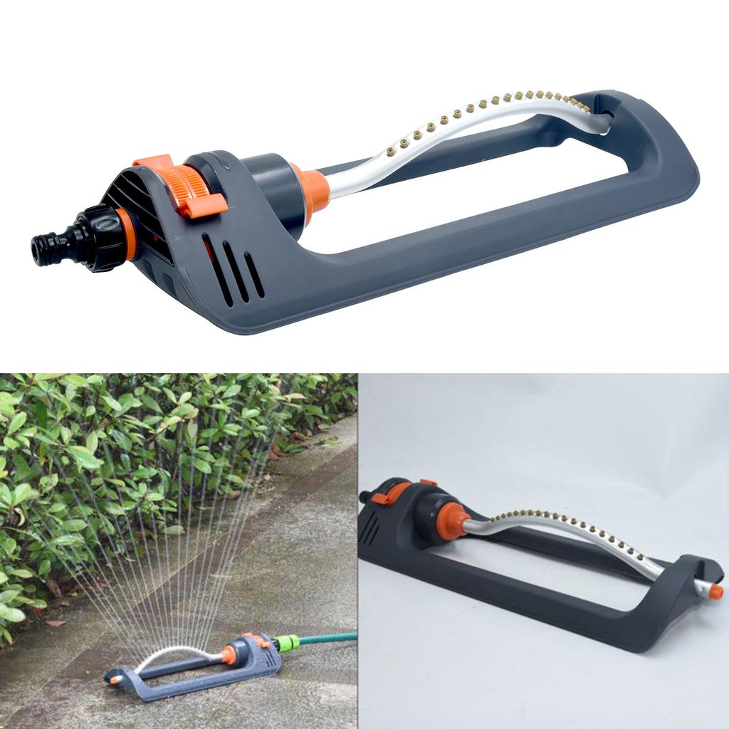Automatic Oscillating Lawn Sprinkler with 19 Hole Nozzles Garden Water Sprinkler Watering Device for Garden Agricultural