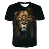 Summer Round Neck Animal Pattern 3D Printed Top Fashionable Casual Short Sleeved Children's Boy T-shirts