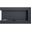 Wall mounted Bioethanol fireplace DELTA 900 TÜV left-sided with decorative stones set