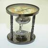 Brass Handmade Sand Timer Hourglass Sand Timer with Compass, Antique Finish Beautiful Handcrafted Sand Timer Ideal