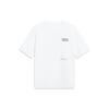 Trace Series Sports Fashion Solid Color Crew Neck Pullover Short Sleeve T-Shirt Unisex Tops White AHST537-1